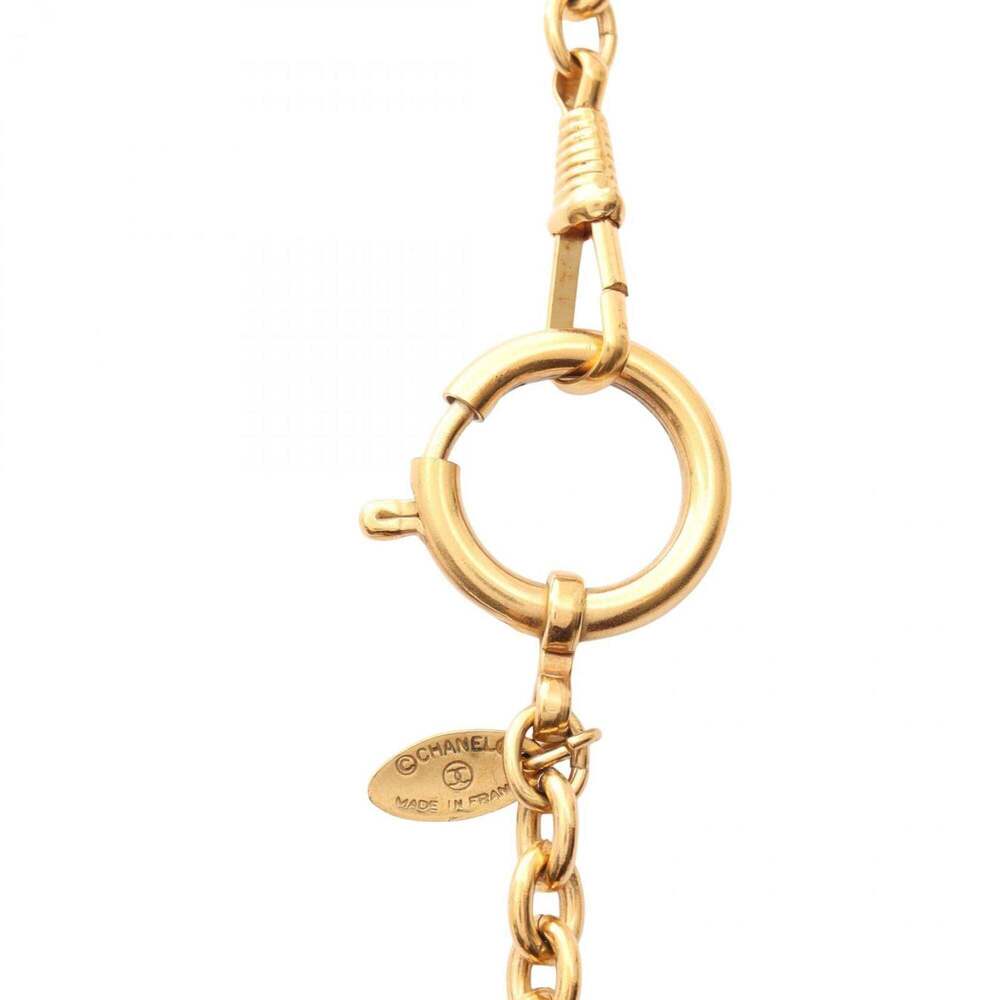 CHANEL Authentic Gold Logo Necklace - Picture 4 of 7